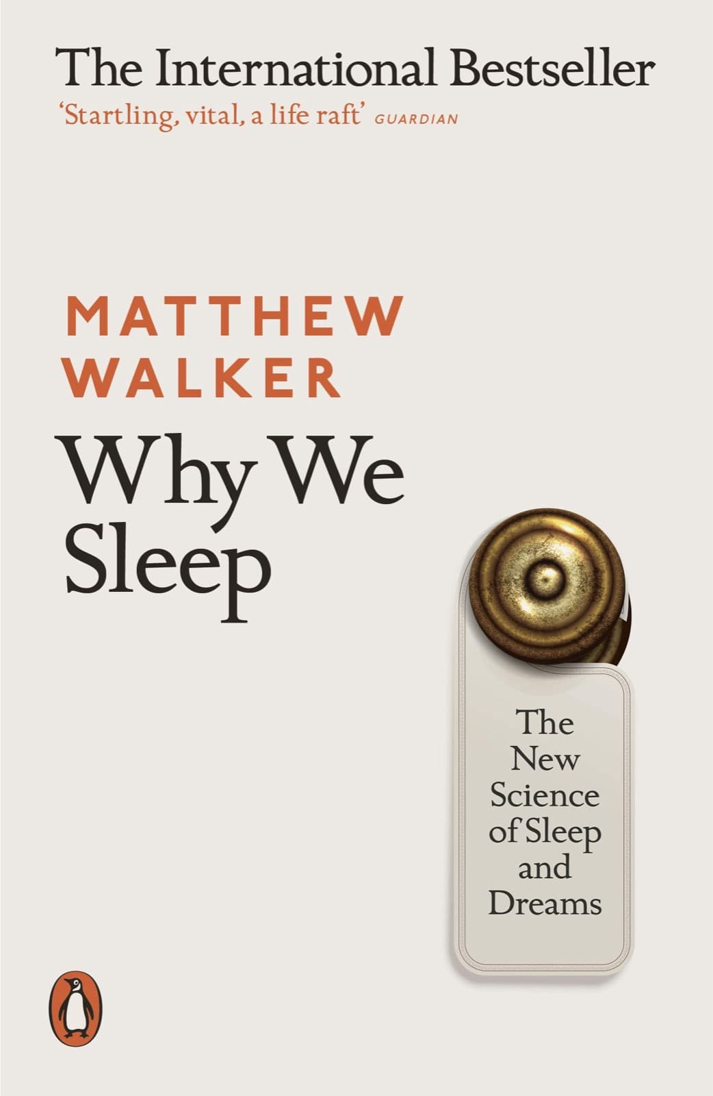 Cover of Why We Sleep: The New Science of Sleep and Dreams by Matthew Walker
