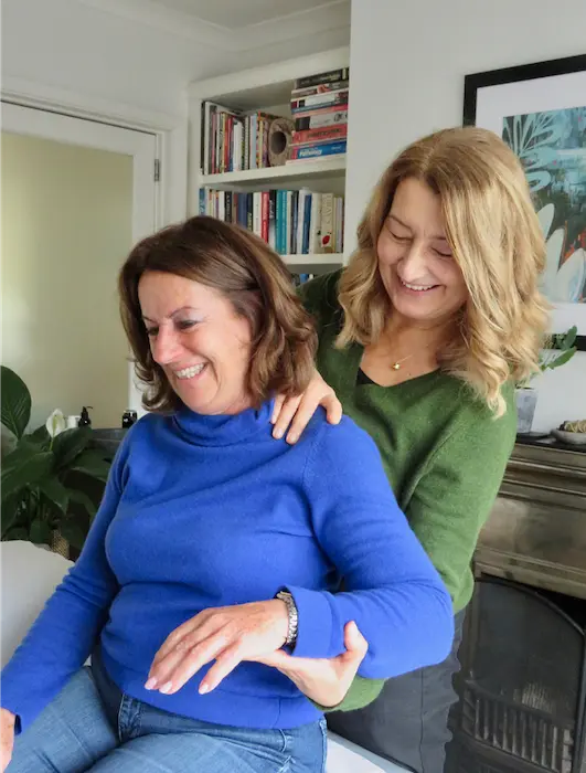 Gayle Hocking treating a patient